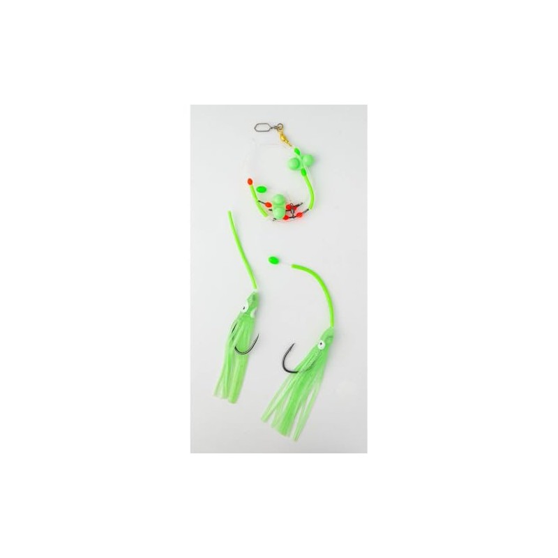 FLADEN Leng & Dorsch Leader, 1.0 mm Monofilament, 7/0 Hooks,