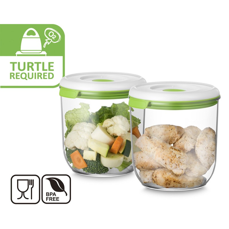 FOSA Vacuum Seal Containers, 2 Pack 45 oz, Vacuum Container