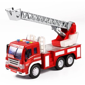 1:16  Sound and Light Fire Truck for Kids Children Toys Friction Driven Inertial Vehicles Cars Gift Toy