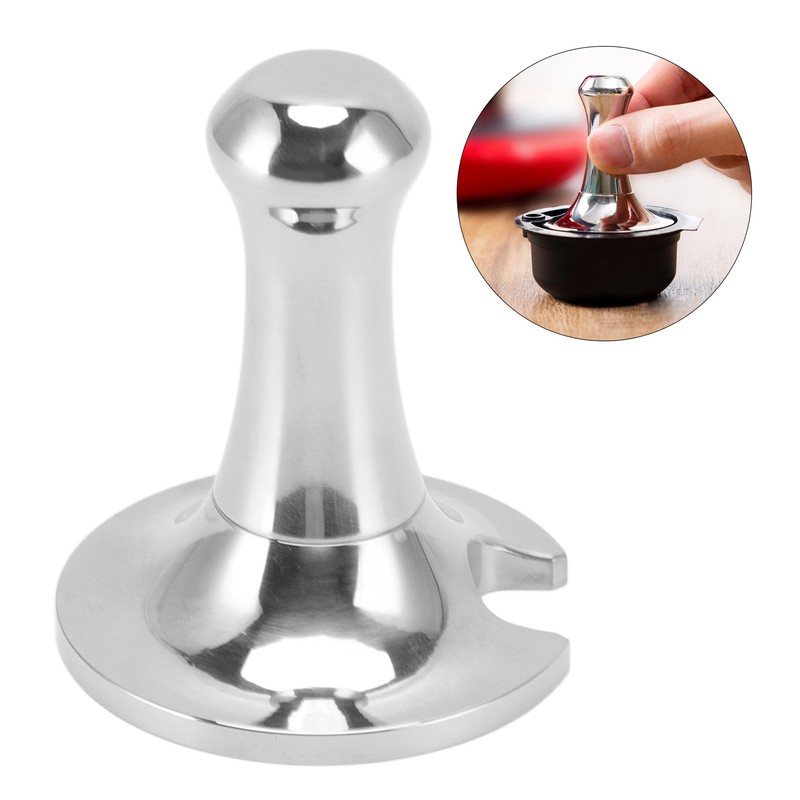51mm Stainless Steel Coffee Tamper Ergonomic Easy to Clean Heavy