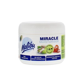 Malibu Miracle Moisturiser Body Lotion & After Sun, 300ml | Tan Enhancing Body Lotion & After Sun, Hydrating Moisturiser with Soothing & Anti-ageing Benefits, Pistachio & Caramel Scent