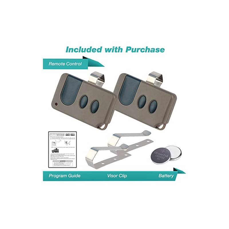2 Garage Door Remote for Sears Craftsman (139.53680 139.53681)