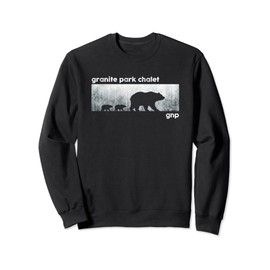 Granite Park Chalet Glacier National Park Grizzly Bear Cubs Sweatshirt