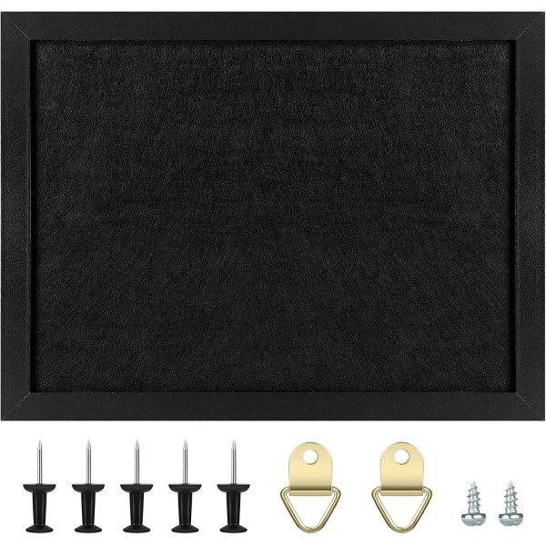 Branded Cork Board Bulletin Board w/ Felt Wood Framed Display