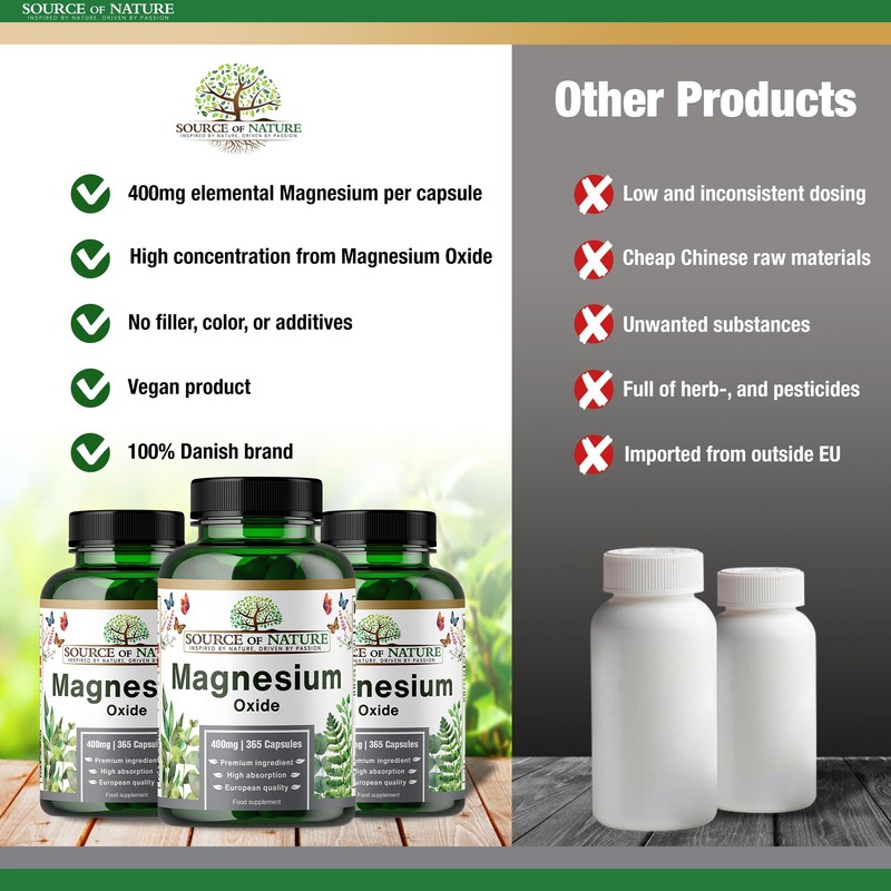 Source of Nature® | 665mg Magnesium Oxide | 400mg Elemental