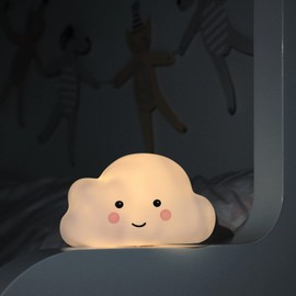 Reer Lumilu Cute Cloud Night Light, Great Christening Gift, Birthday Gift for Boys and Girls, White, Pack of 1