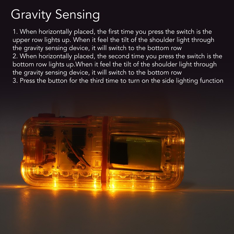 LED Warning Shoulder Light Rechargeable High Brightness Clip Shoulder Strobe