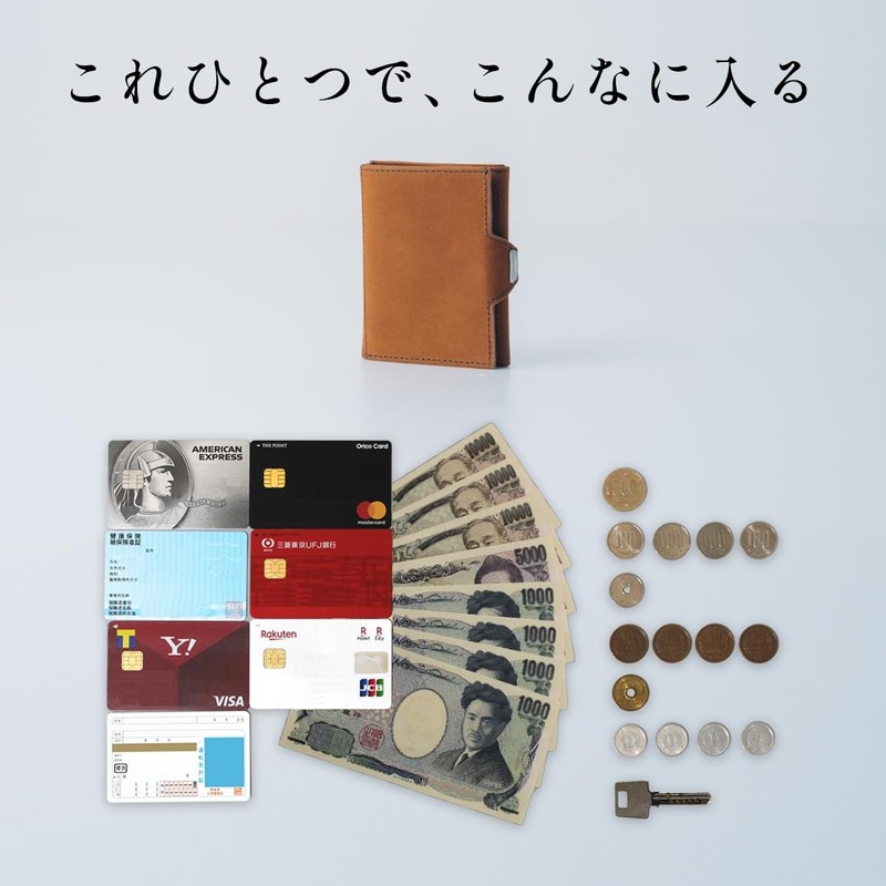 ALIMM Mini Wallet, Men's, Mini Wallet, Small Wallet, Compact Wallet,