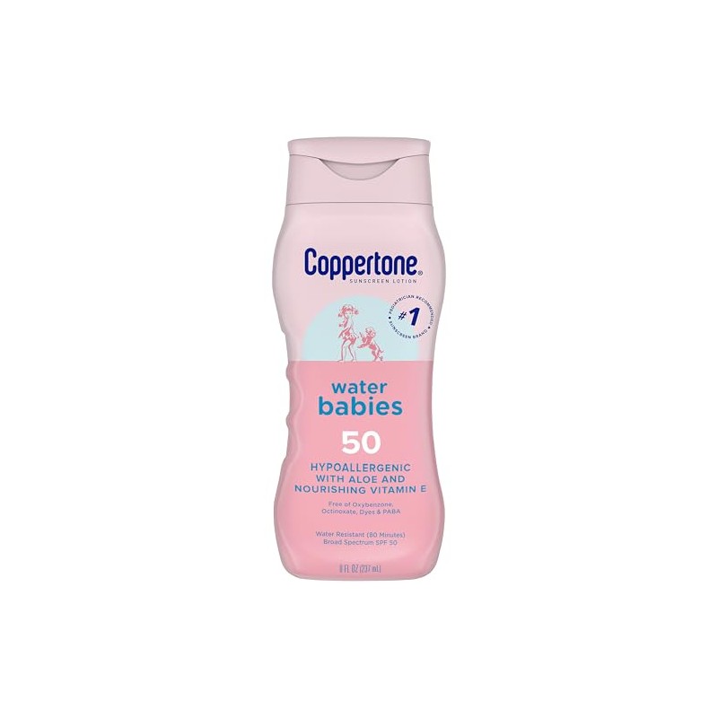 Coppertone WaterBabies Sunscreen Lotion Broad Spectrum SPF 50 (8 Fluid
