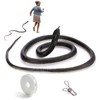 SJKHGU Fake Snake Rubber Snake Prank with String Clip