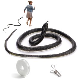 SJKHGU Fake Snake Rubber Snake Prank with String Clip