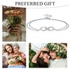 J.MUEN Infinity Bracelet Women's 925 Sterling Silver Bracelet with Celtic