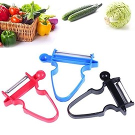 Magic Trio Peeler Slicer, Multifunction Peeler Shredder Slicer, Stainless Steel Potato Peeler, Julienne Peeler, Non-Slip Handles-Peeler for Vegetables, Salad, Fruits, Potato Cutter for Kitchen.