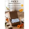 Pack de 3 Jabones Naturales Artesanales, Miel, Arroz y Caléndula,