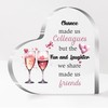 Colleague Friend Acrylic Plaque Heart Ornaments Women Coworkers Birthday Gifts