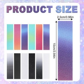 Sensory Sticker Rough Textured Strips, 24 Pieces Anxiety Textured Calming Sensory Strips,Anti Stress Tactile Rough Sensory Strip,Sensory Anxiety Sticker Calming Strip