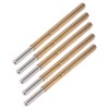 100PCS Spring Test Contact Probes Brass Stainless Steel Round Head