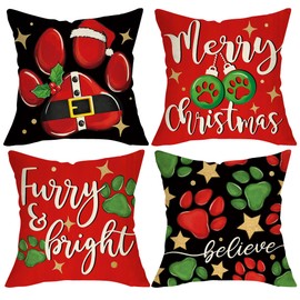 Fjfz Decorative Throw Pillow Covers 18x18 Set of 4 883