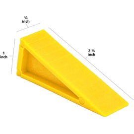 LINE2design Firefighter Door Stopper Safety Combo Wedge Pack Door Stop Loose Sprinkler Stops Safety Wedges Doors Opener (Pack of 4, Yellow)