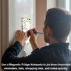 4 Pack Magnetic Notepads for Refrigerator, Grocery List Magnet Pad