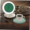 Mobestech Brass Coasters for Drinks Round Heat Resistant Coasters Protect