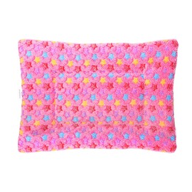 FJWYSANGU Fluffy Pet Cat Blanket Soft Coral Velvet Pet Puppy Cushion Mat Warm Cover Soft Pad Mat M Pink