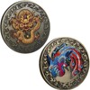 Chinese Holy Loong and Phoenix Good Luck Coin for Lottery