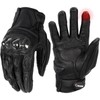 evermotor Winter Motorcycle Gloves, Goat Leather, Touchscreen Gloves, Waterproof, Certified,