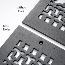 Reggio Register Square Floor Register 4X10. Oil Rubbed Bronze Cast Aluminum Vent Covers for Home Floors. Features an Underside Lip; Without Mounting Holes. Made in The USA | G612-ARBNH