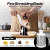 Reecaz Rotary Cheese Grater with 3 Stainless Steel Blades –