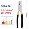 LZIAE Crimp Tools PZ0.5-16 And 970PCS Terminals Crimping Tool GT