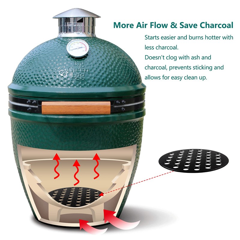 9 Inches BBQ High Heat Cast Iron Charcoal Fire Grate