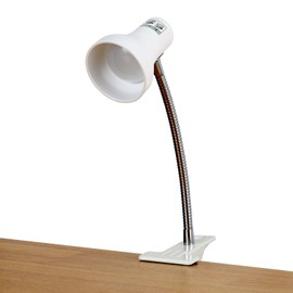 ELPA SPOT-LL201D LED Clip Light, LED Light, Study Desk, 200 lm, Daylight Equivalent, Approx. 5.6 ft (1.6 m), White