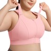 VFUS High Impact Sports Bras for Women Adjustable Zip Front