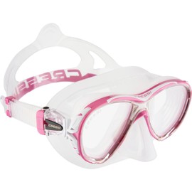 Cressi Naxos 2-Lens Masks, Clear/Pink