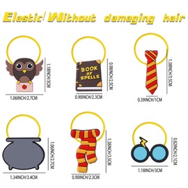 Pack of 36 Wizard Hair Bobbles Girls Cartoon Elastic Hair Bands Girls Accessory