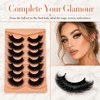 False Eyelashes Cat Eye Lashes 20MM Fluffy Wispy Strip Lashes,