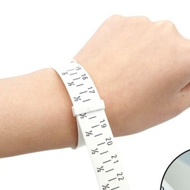 Bracelet size measurement, wrist circumference measuring tape, inch measuring tool, ankle / 팔찌 사이즈 측정 손목 둘레 전용 줄자 치수 인치 측정기 발목