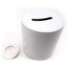 Samunshi® White Money Box - Piggy Bank Money Box