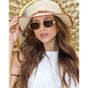 JUDOO Trendy Small Hexagon Sunglasses for Women Men, UV400 Retro