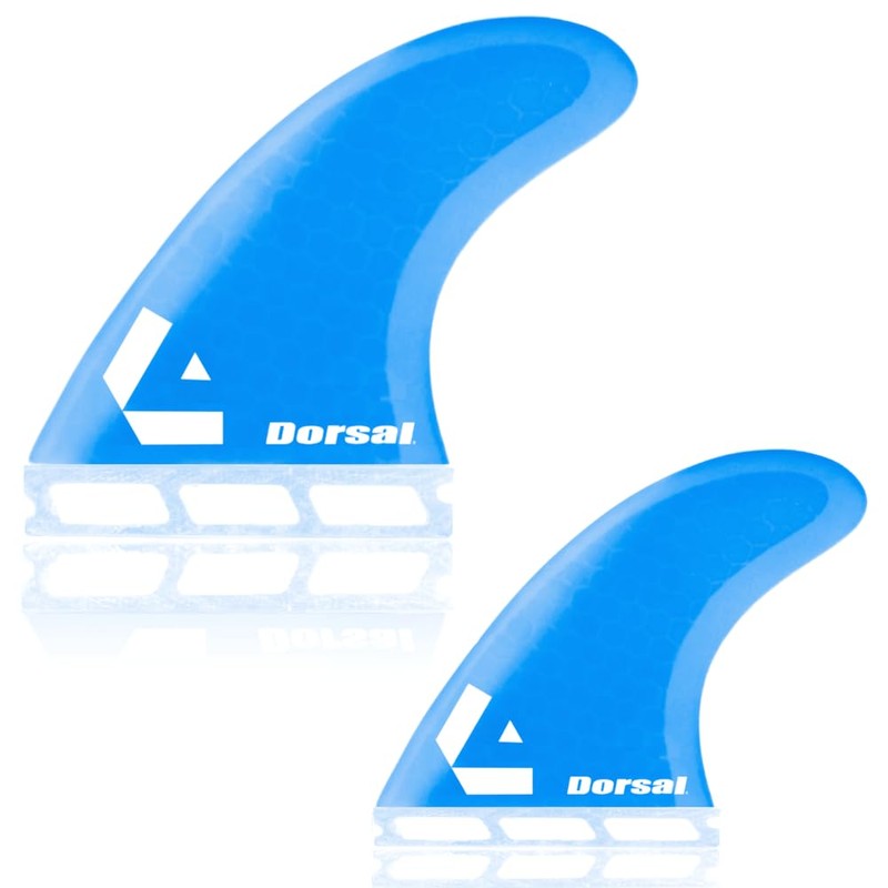 DORSAL Surfboard Fins Quad 4 Set Future Compatible Medium Blue