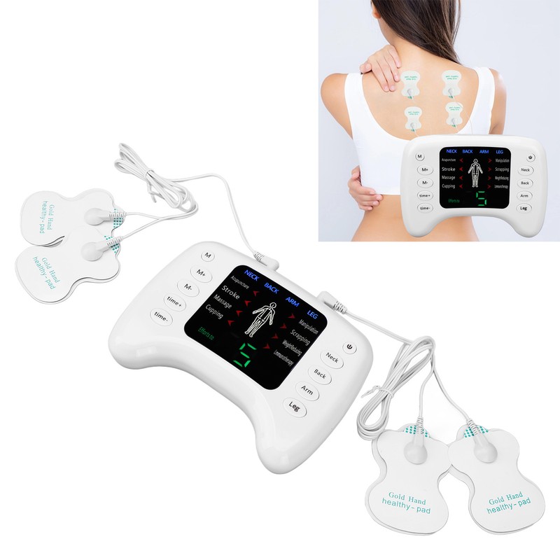 Electronic Pulse Massager Adjustable 15 Gears 8 Modes Timer Dual