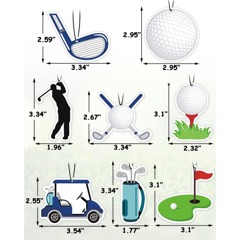 Golf Car Air Fresheners Hanging Accessories Slice Scented perfume air
