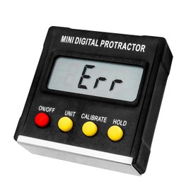 Mesee Digital LCD Protractor, Mini Digital Inclinometer Magnetic Base, Level Box Inclinometer, Digital Spirit Level, for Woodwork, Construction, Masonry and Automobile Test and Repair