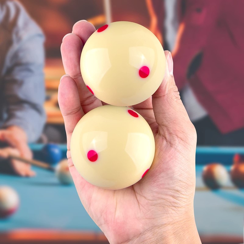 2 Pack AAA-Grade Pro-Cup Billiard Cue Ball Standard Regulation Size