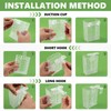 4 Pcs Hanging Aquarium Plant Holder with Feeders, Adjustable Height
