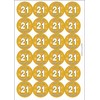 Hooray 21 Twenty One Twenty First 21st Birthday Circular Matt