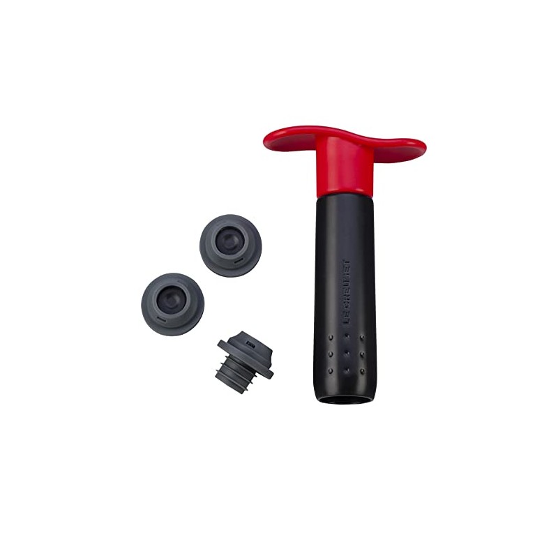 Le Creuset Wine Accessories WA-137 Wine Pump & 3 Stoppers