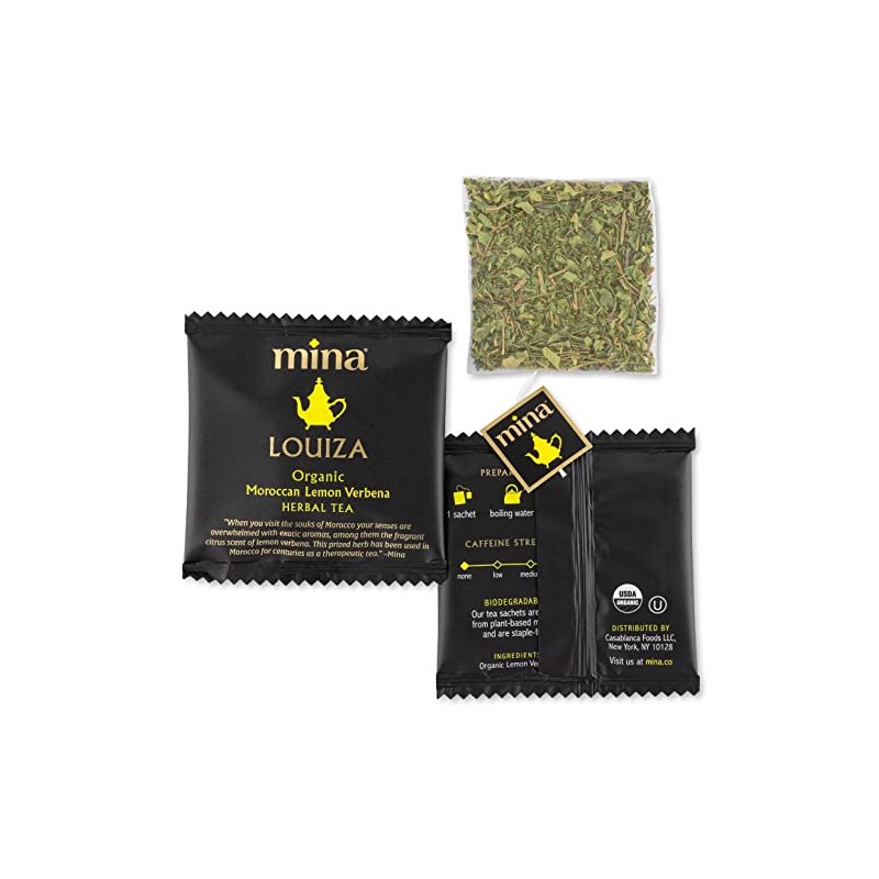 Mina Louiza, bolsas de té de hierbas orgánicas marroquíes de