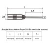 sourcing map 4mm Paper Punch Drill, Straight Shank Hollow Bit